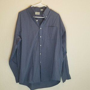 LL Bean Men's Size Large Plaid Long Sleeve Button Down Shirt Cotton